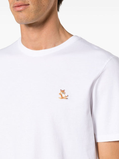 Maison Kitsune Maison Kitsune Chillax Fox logo-detail T-shirt