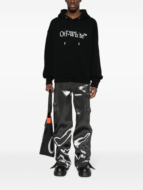 Off White Off White Big Bookish Skate cotton hoodie