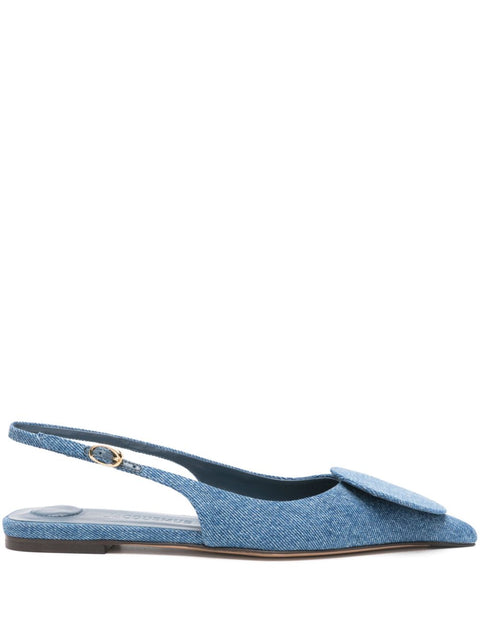 JACQUEMUS Jacquemus The Slingback Duelo Plates ballet flats