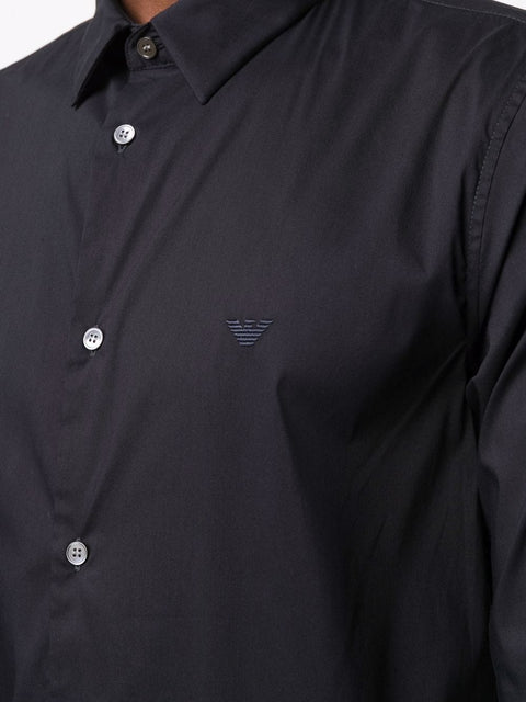 Emporio Armani Emporio Armani logo-patch Longsleeved Shirt