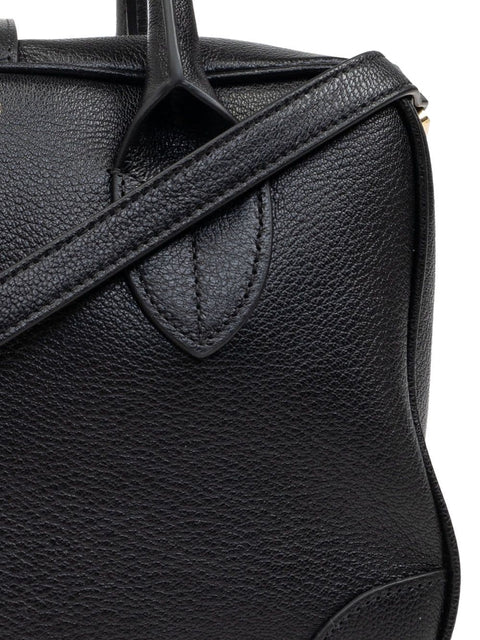 Golden Goose Golden Goose Vita Bag in smooth black leather and gold details