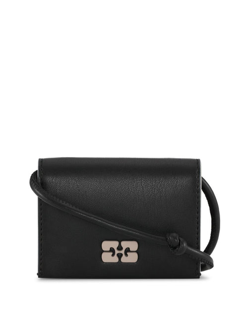 Ganni Ganni Bou logo-plaque wallet
