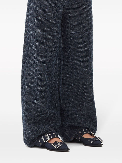 Ganni Ganni Denim Feminine Buckle Ballerinas