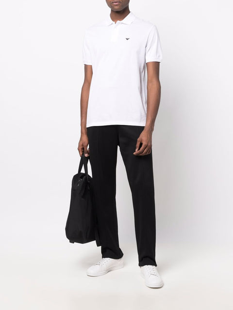 Emporio Armani Emporio Armani logo-embroidered polo shirt