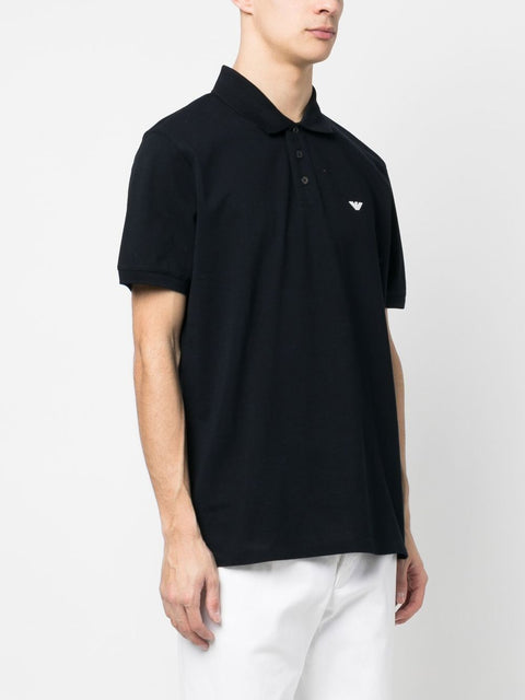 Emporio Armani Emporio Armani logo-embroidered polo shirt