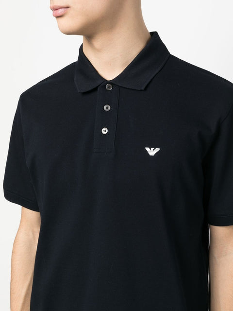 Emporio Armani Emporio Armani logo-embroidered polo shirt