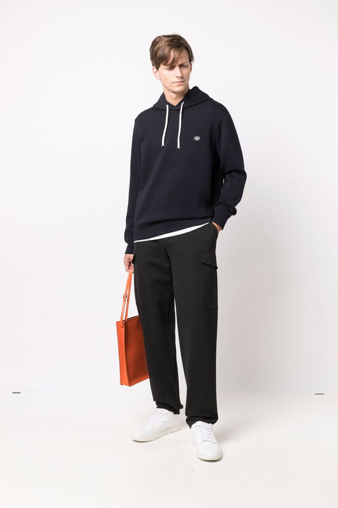 Emporio Armani Emporio Armani long-sleeved Logo Patch Hoodie