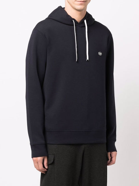 Emporio Armani Emporio Armani long-sleeved Logo Patch Hoodie