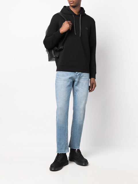 Emporio Armani Emporio Armani Hooded sweatshirt with micro logo patch