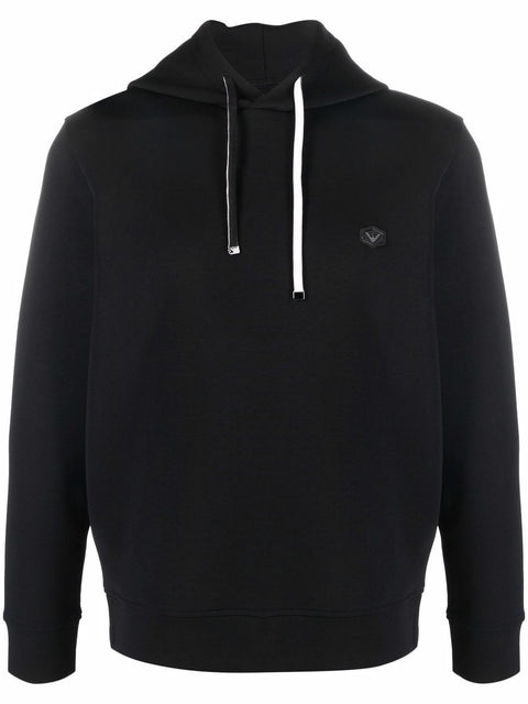Emporio Armani Emporio Armani Hooded sweatshirt with micro logo patch