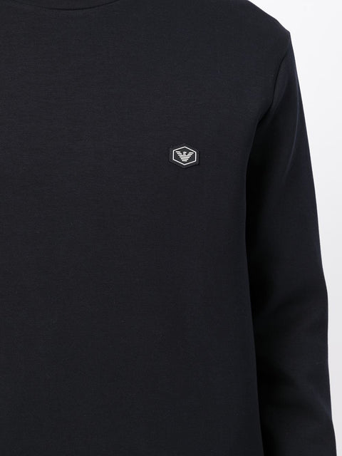 Emporio Armani Emporio Armani Crew-neck sweatshirt with micro logo