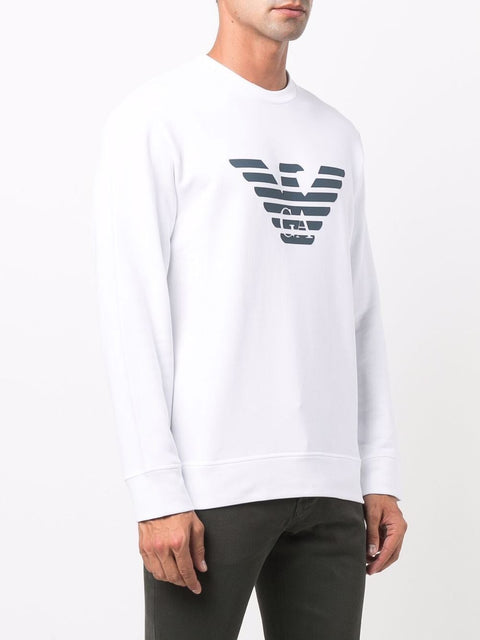 Emporio Armani Emporio Armani Modal-blend sweatshirt with logo print