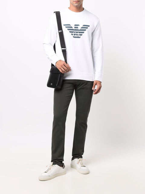 Emporio Armani Emporio Armani Modal-blend sweatshirt with logo print