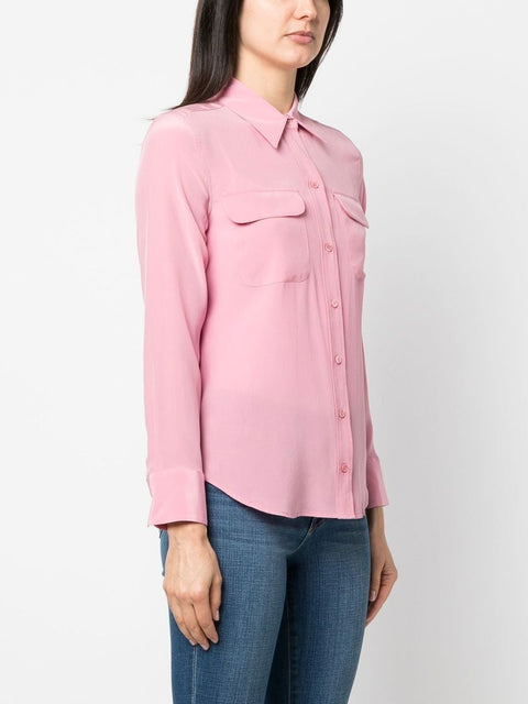 Equipment Equipment Shirts Pink