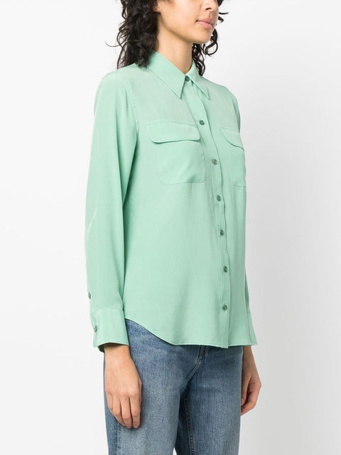 Equipment Equipment Shirts Green