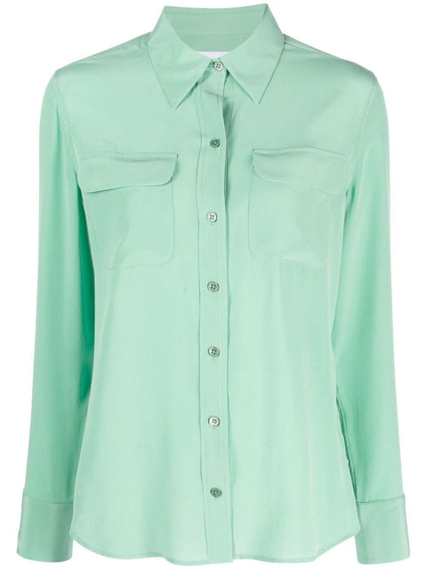Equipment Equipment Shirts Green