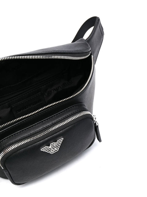 Emporio Armani Emporio Armani leather logo-plaque belt bag