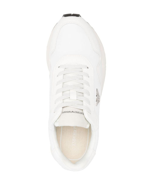 Emporio Armani Emporio Armani Sneakers in recycled nylon with details in regenerated saffiano ASV
