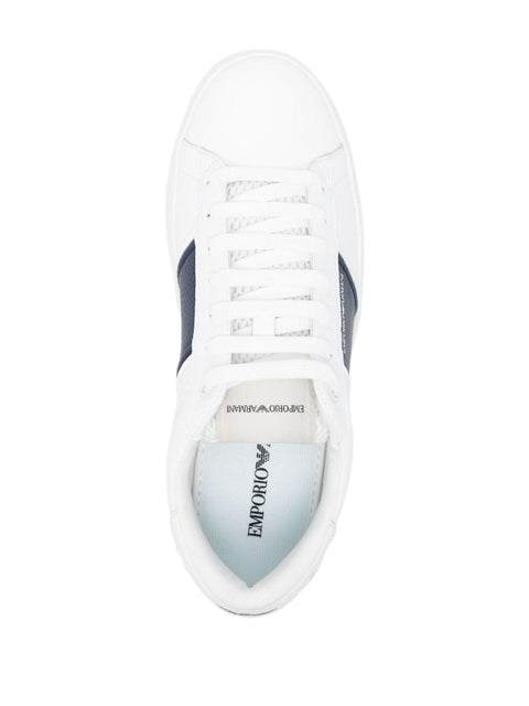 Emporio Armani Emporio Armani Leather sneakers with logo detail