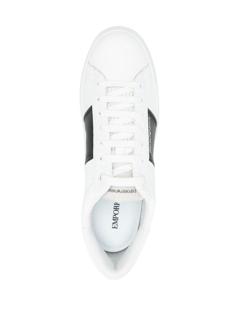 Emporio Armani Emporio Armani Leather sneakers with logo detail