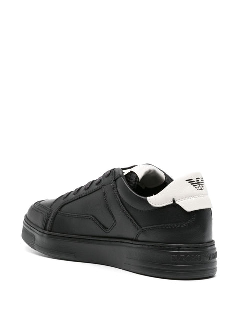Emporio Armani Emporio Armani lace-up leather sneakers