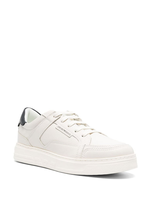 Emporio Armani Emporio Armani lace-up Leather Sneakers