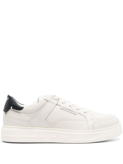 Emporio Armani Emporio Armani lace-up Leather Sneakers