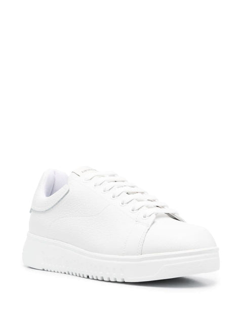 Emporio Armani Emporio Armani leather low top sneakers