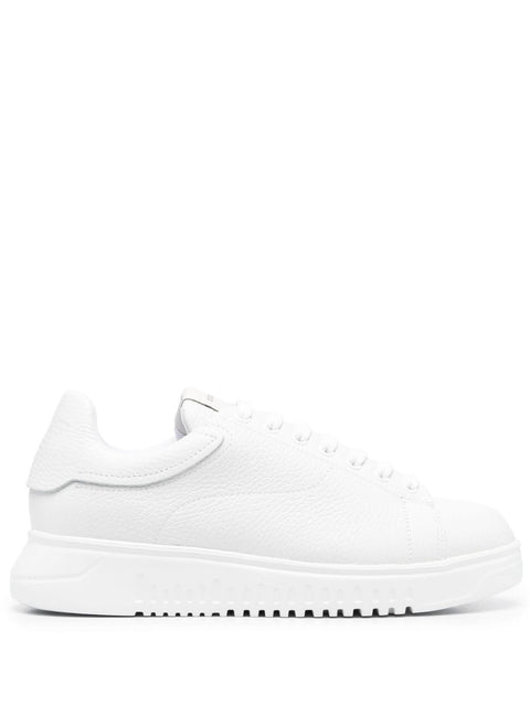 Emporio Armani Emporio Armani leather low top sneakers