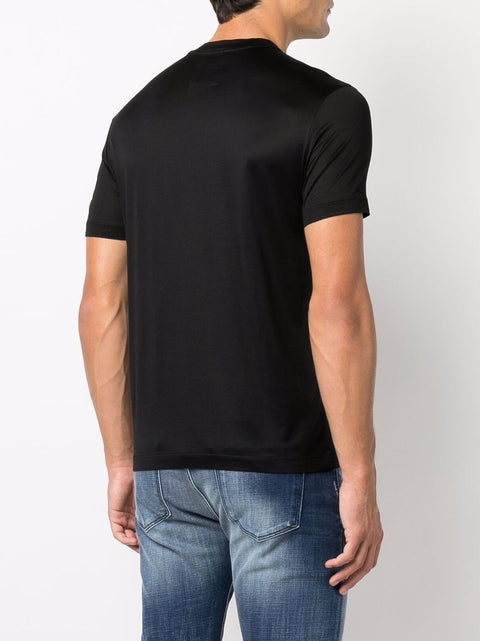 Emporio Armani Emporio Armani ASV Lyocell blend jersey T-shirt with micro logo lettering