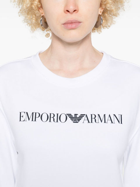 Emporio Armani Emporio Armani logo-print organic-cotton Sweatshirt