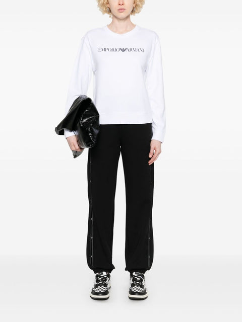 Emporio Armani Emporio Armani logo-print organic-cotton Sweatshirt