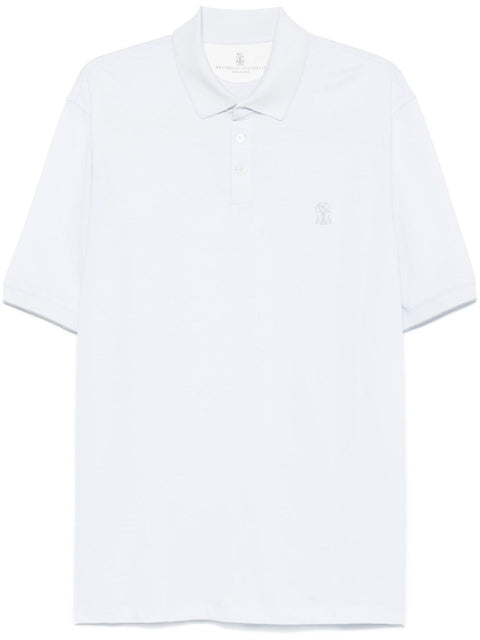Brunello Cucinelli Brunello Cucinelli T-shirts and Polos Clear Blue