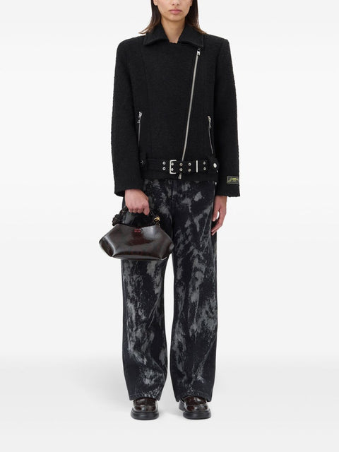 Ganni Ganni Textured Boucle Wool Jacket