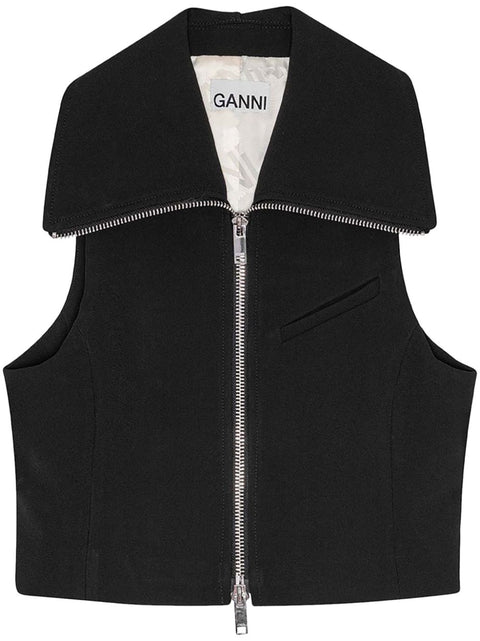 Ganni Ganni Sleeveless tank top with zip