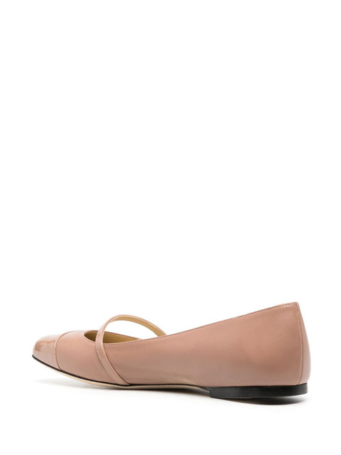 Jimmy Choo Jimmy Choo Elisa leather ballerina shoes