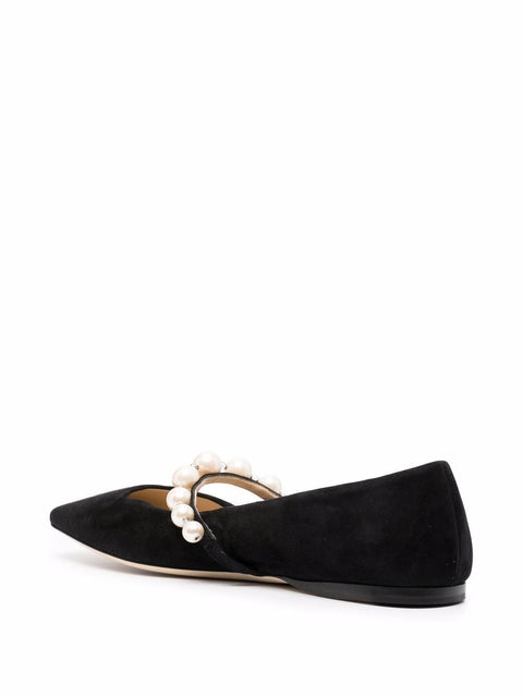 Jimmy Choo Jimmy Choo Square Toe Ballet Flats Ade