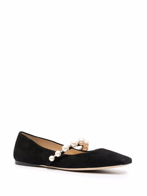 Jimmy Choo Jimmy Choo Square Toe Ballet Flats Ade