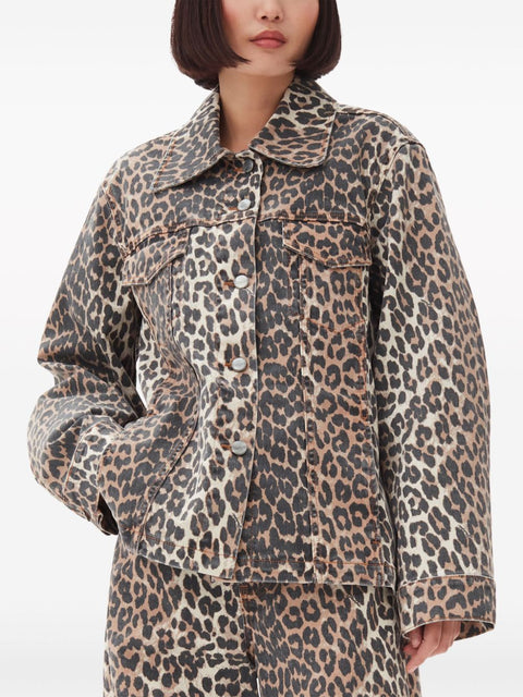 Ganni GANNI Coats Brown