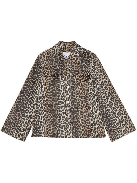 Ganni GANNI Coats Brown