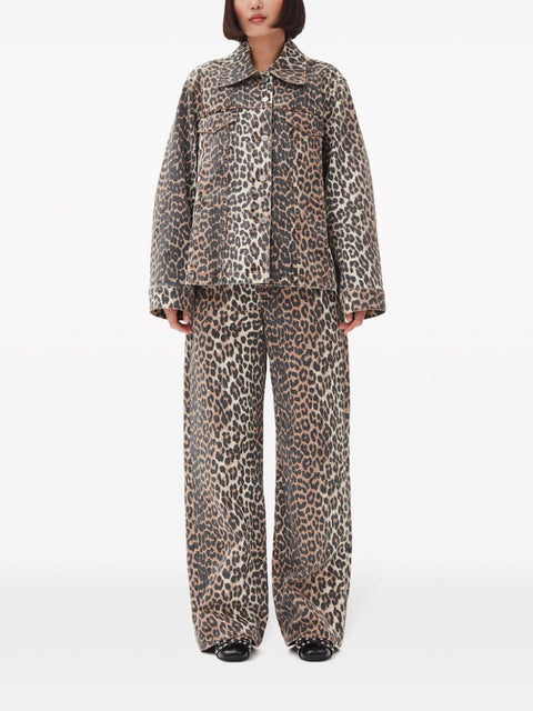 Ganni GANNI Coats Brown