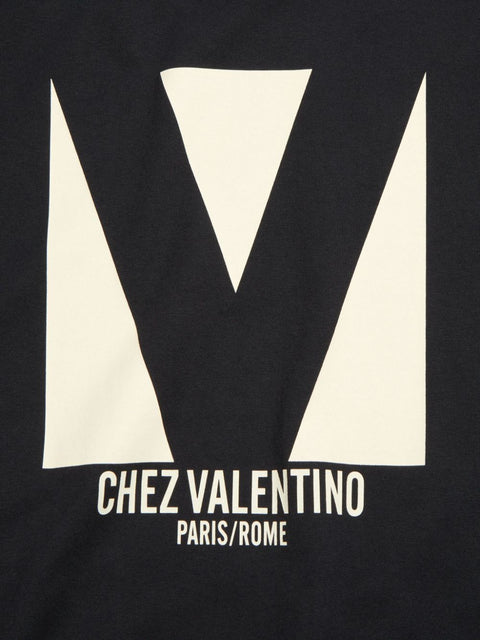 Valentino Valentino T-shirts and Polos Black