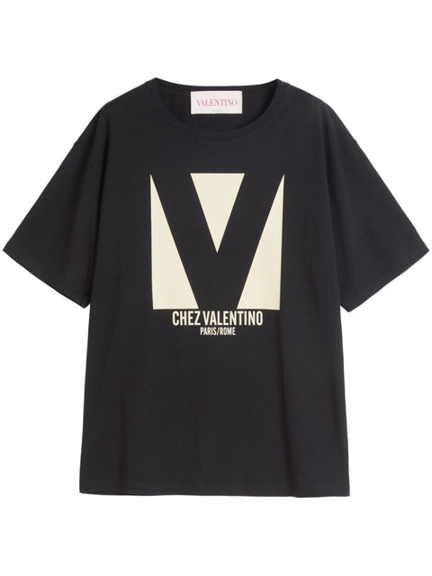 Valentino Valentino T-shirts and Polos Black