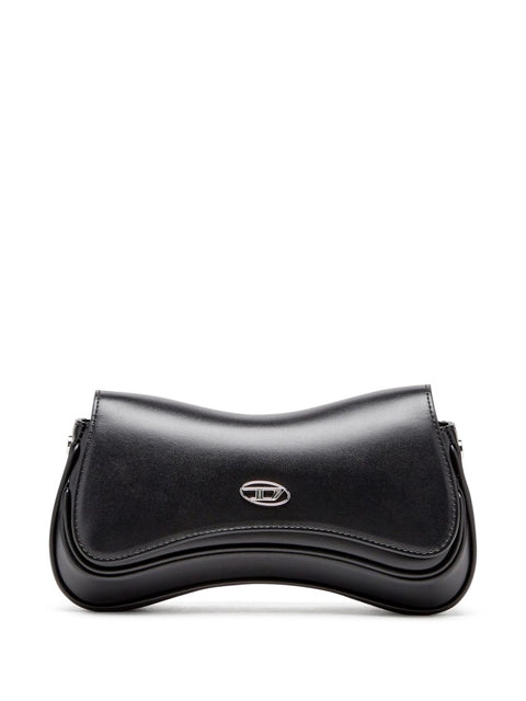 Diesel Diesel Play-Semi gloss leather shoulder bag