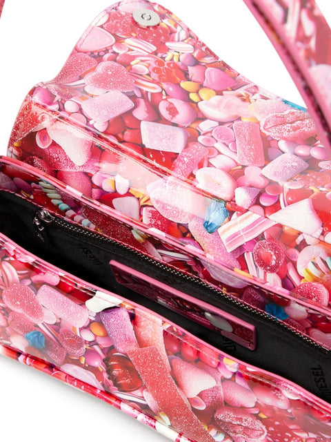 Diesel Diesel Play-Glossy clutch with print