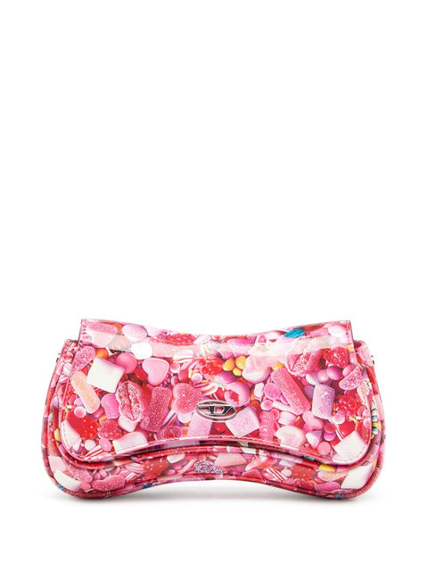 Diesel Diesel Play-Glossy clutch with print