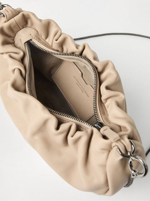 Brunello Cucinelli Brunello Cucinelli Monili Shoulder Bag with Chain
