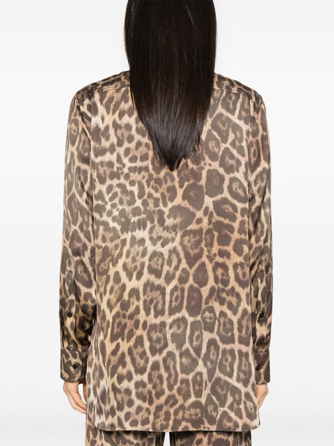 Stella McCartney Stella McCartney Leopard Oversized Shirt