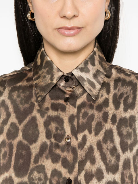 Stella McCartney Stella McCartney Leopard Oversized Shirt
