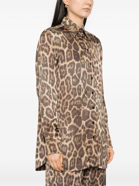 Stella McCartney Stella McCartney Leopard Oversized Shirt